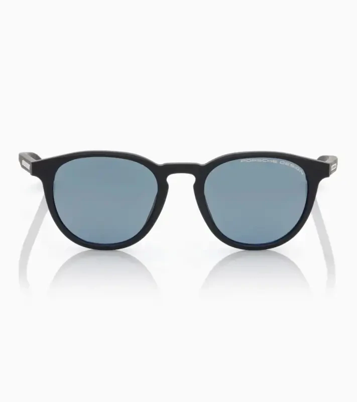 PORSCHE DESIGN P´86025 Sunglasses EDITION A #2 Uni Sluneční brýle nadčasového klasického tvaru černé se světle modrými skly