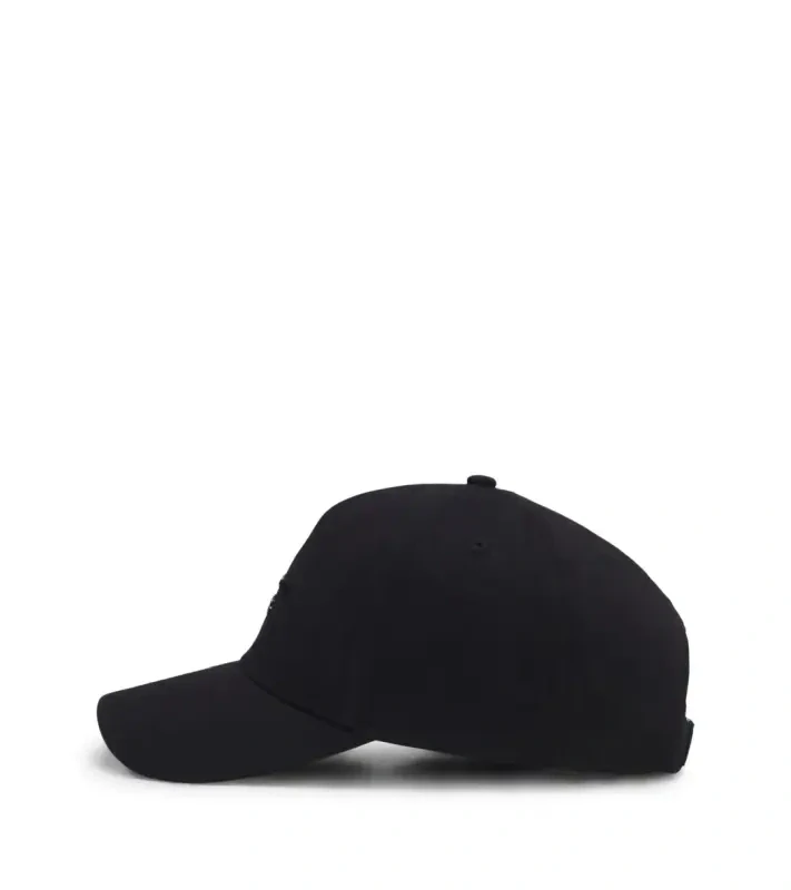 PORSCHE Stretch-Cotton cap with gloss logo Porsche x BOSS Čepice kšiltovka s reliéfním logem černá