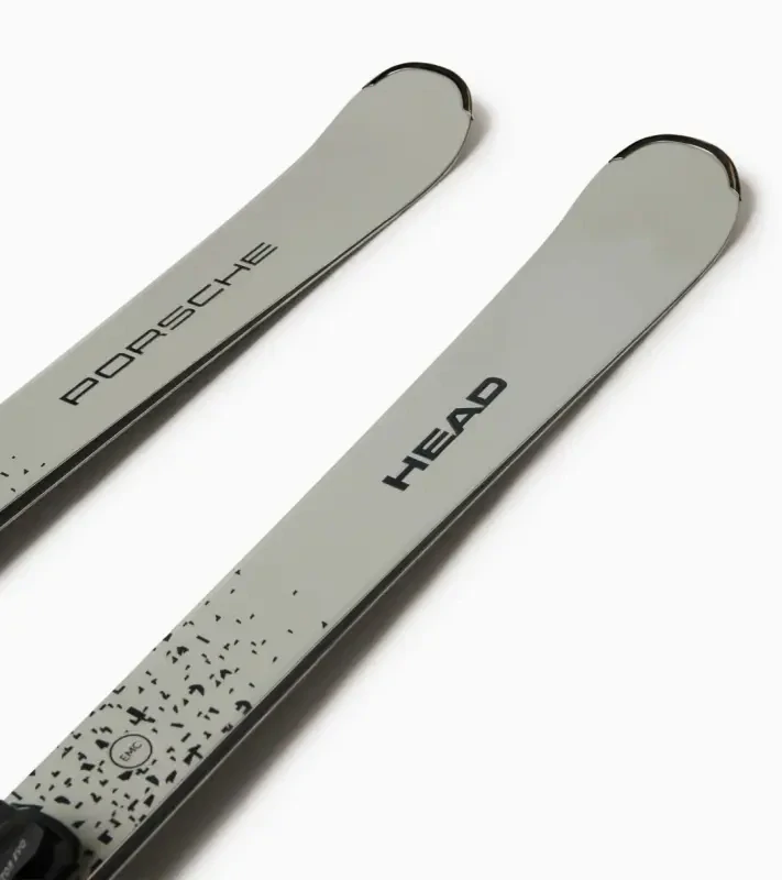 PORSCHE x HEAD 7 Series Adventure skis Sjezdové lyže dynamické slalomové s vázáním a dřevěným jádrem šedočerné