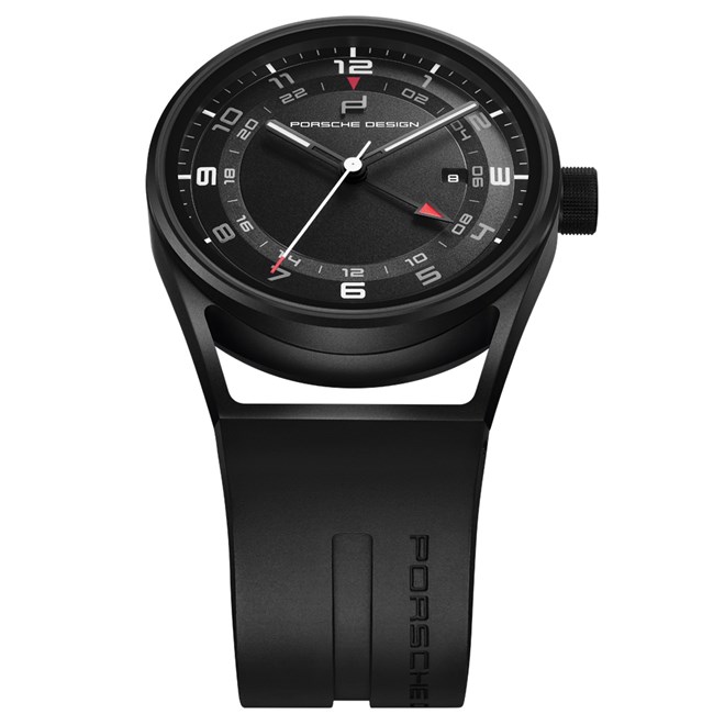 Porsche Design 1919 GLOBETIMER Náramkové hodinky černá all black
