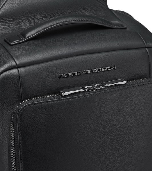 Porsche Design ROADSTER LEATHER BACKPACK M Batoh batůžek kožený černá black