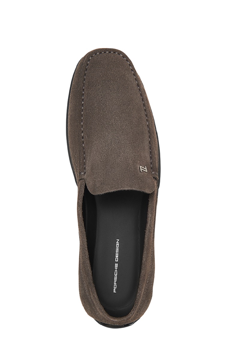 Porsche Design DRIVER VELOURS MOCCASIN kožená mokasína šedohnědá