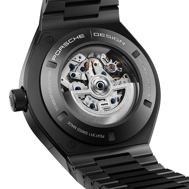 Porsche Design MONOBLOC ACTUATOR 24H Chronograph All black hodinky celé černé