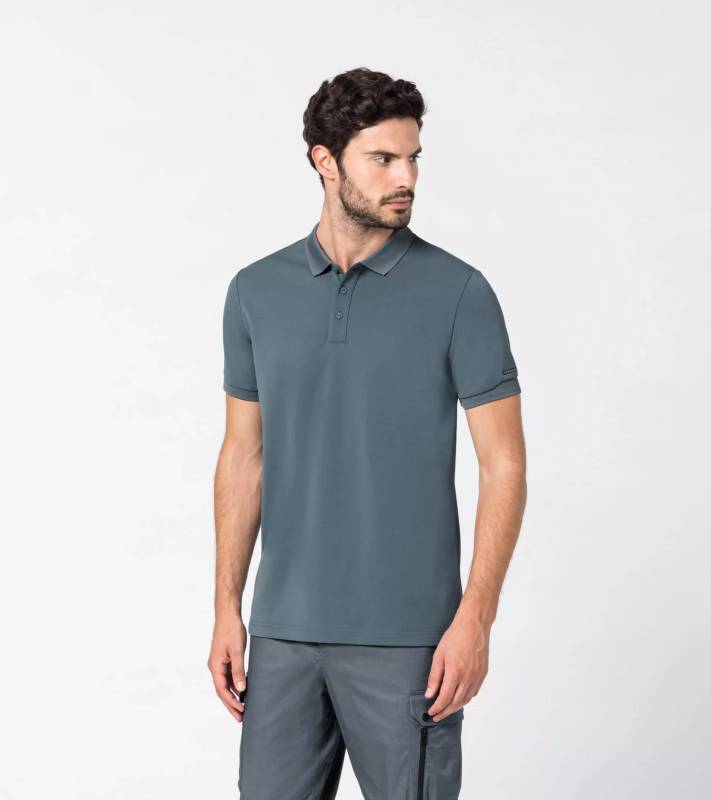 PORSCHE DESIGN Men's Polo Tričko s límečkem šedá břidlicová