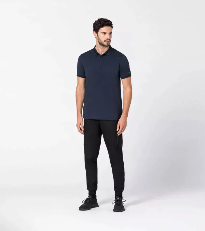 PORSCHE DESIGN Men's Polo Shirt Tričko s límečkem a knoflíčky námořní modrá