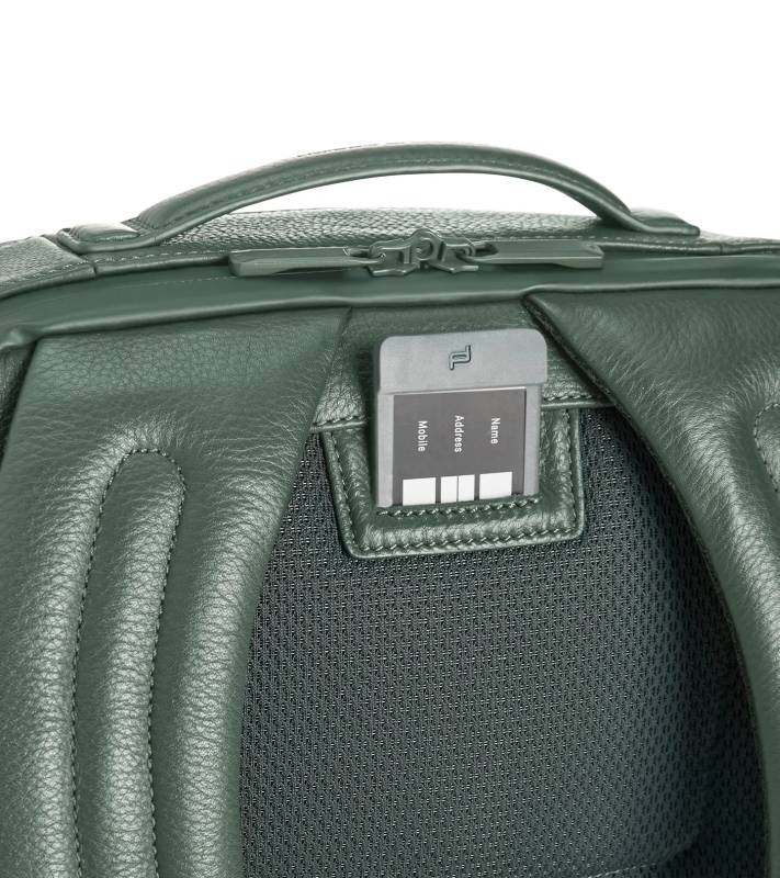 PORSCHE DESIGN Roadster Leather Backpack S1 Batoh menší velikosti kožený manažerský zelený