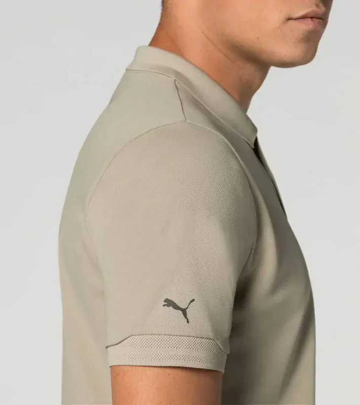 PORSCHE DESIGN Men's Polo Shirt Tričko s límečkem a knoflíčky béžová