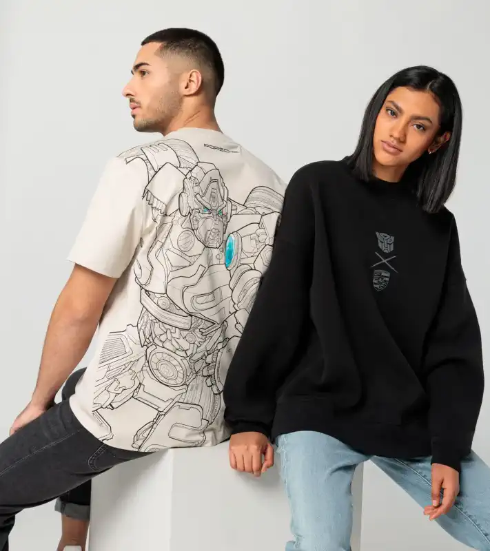 PORSCHE DESIGN – Transformers triko, béžová barva