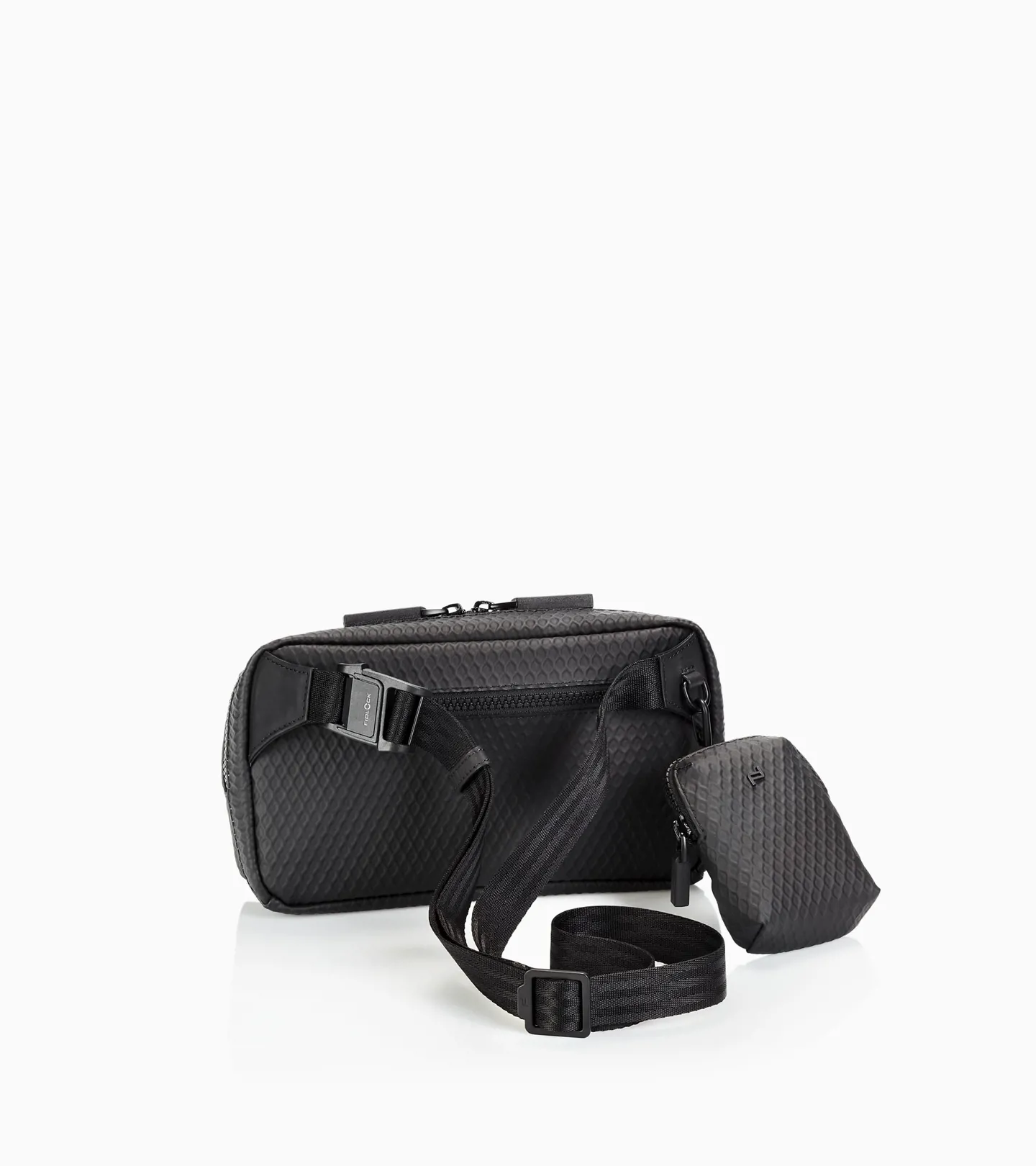 PORSCHE DESIGN Studio Belt Bag Taška pánská etuje  v setu s malou kapsou na zip černá