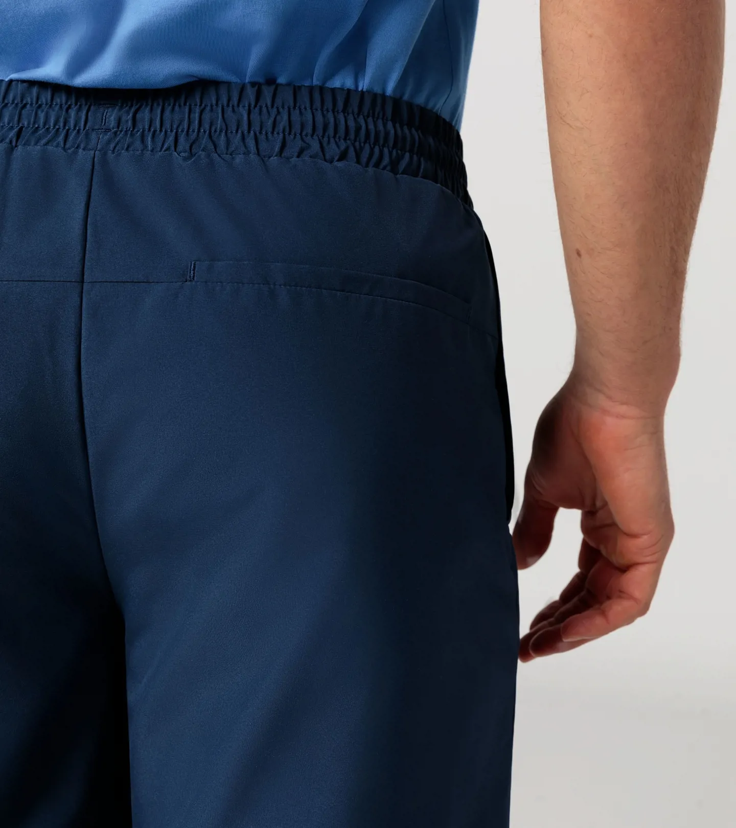 PORSCHE DESIGN Woven Tech Pants Kalhoty volnočasové sportovní funkční perská tmavě modrá