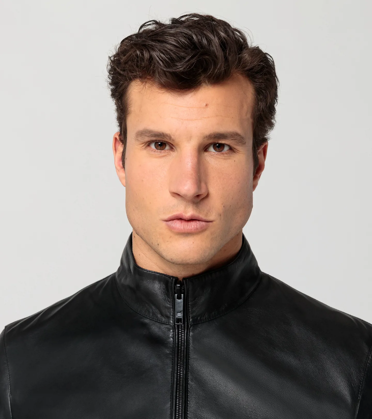 PORSCHE DESIGN Athleisure reverse leather jacket Bunda kožená oboustranná černá