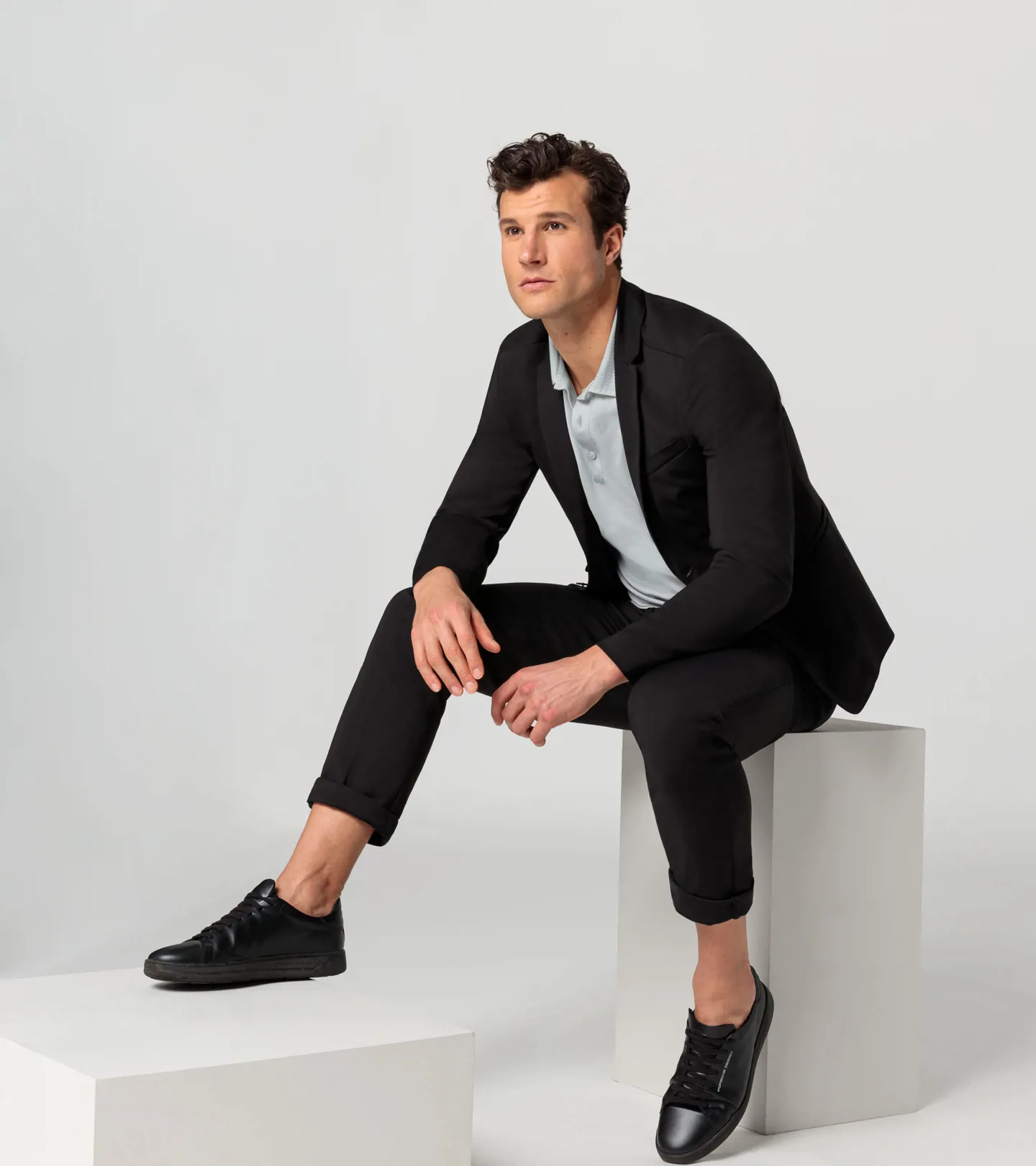 PORSCHE DESIGN Athleisure blazer Sako blejzr elegantní volnočasové módní černá