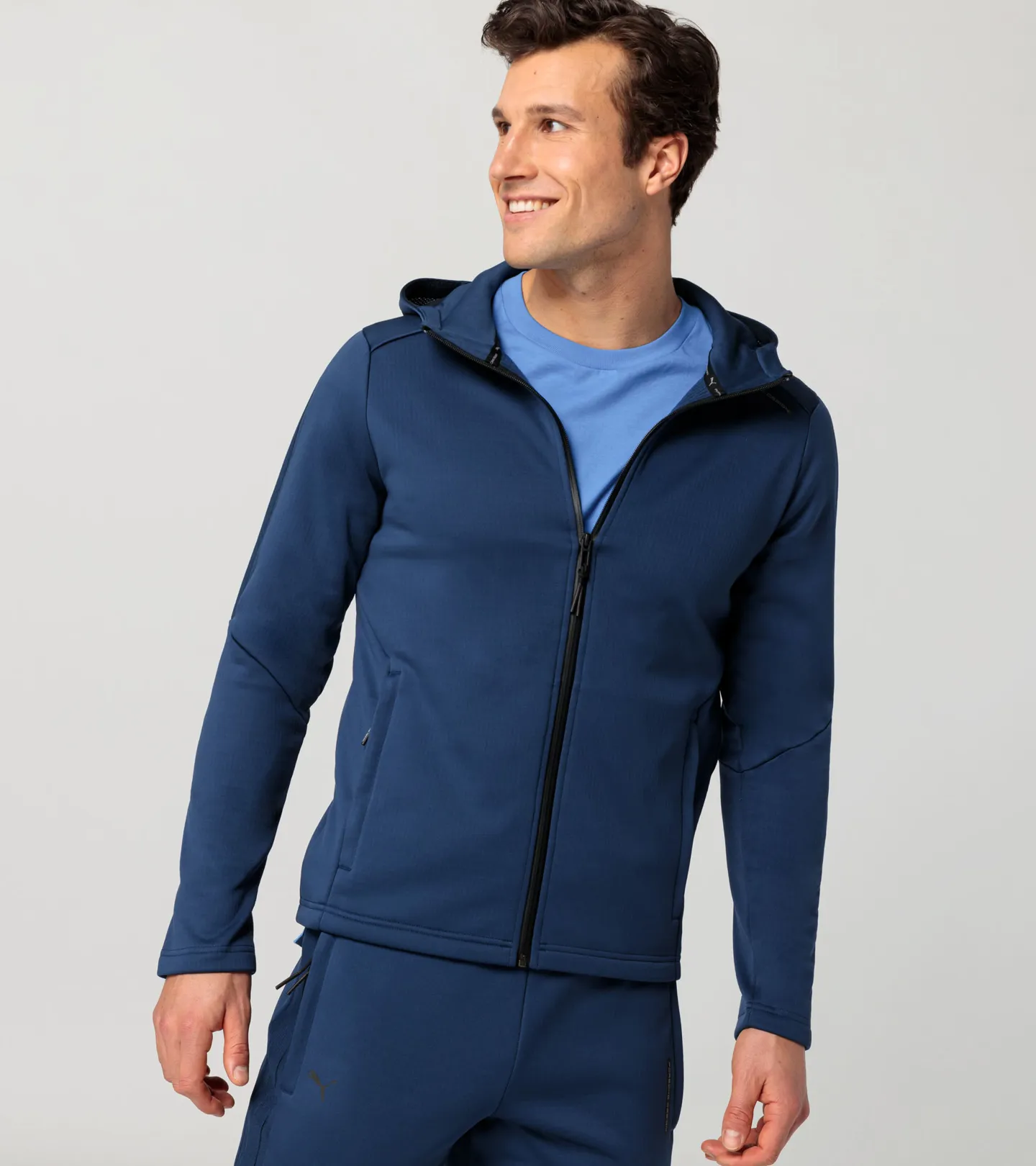 PORSCHE DESIGN Hooded sweat jacket Mikina s kapucí funkční perská tmavě modrá