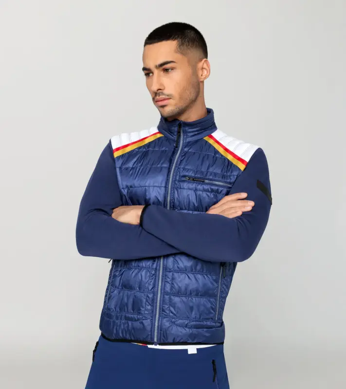 PORSCHE HEAD Dakar Midlayer Jacket Mikina střední vrstva sportovní zimní modrobílá Porsche 953