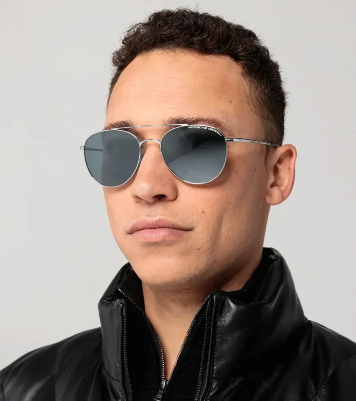 PORSCHE DESIGN Sunglasses P´8947 Sluneční brýle v barvě palladium s modročernými skly polarizované