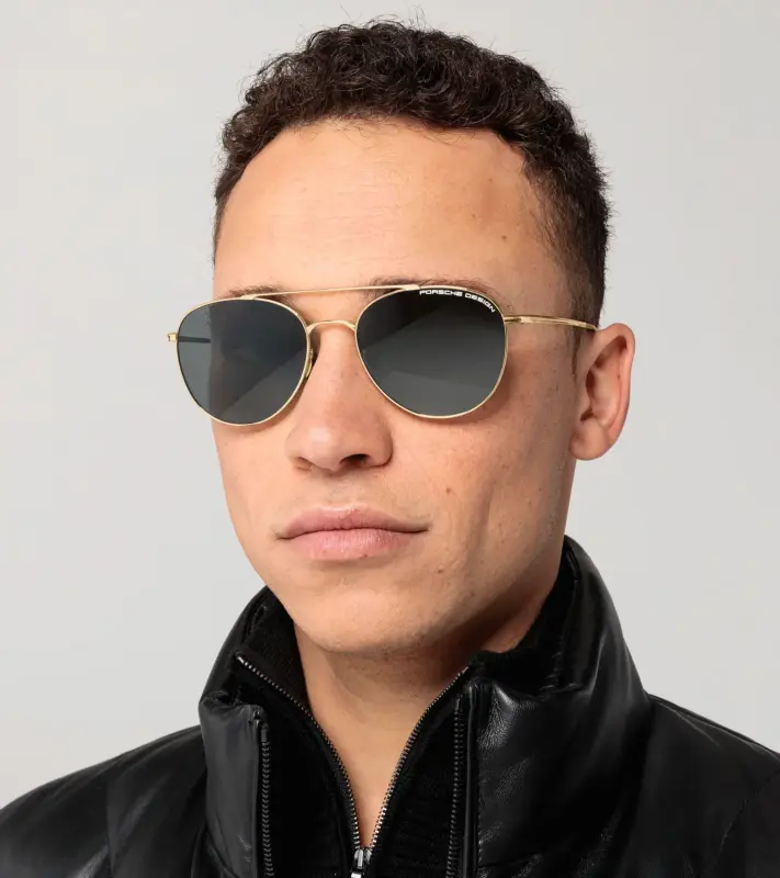 PORSCHE DESIGN Sunglasses P´8947 Sluneční brýle v barvě zlatočerné se šedými skly polarizované