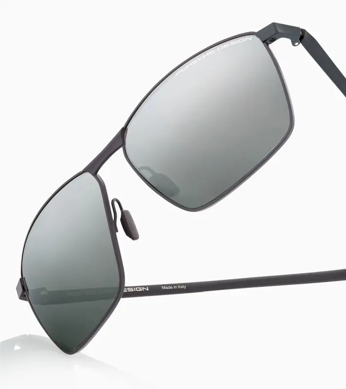 PORSCHE DESIGN Sunglasses P´8948 Sluneční brýle černé se stříbrnými skly