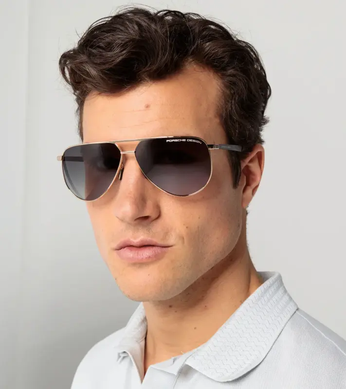 PORSCHE DESIGN Sunglasses P´8962 Sluneční brýle zlatočerné s šedým gradientem