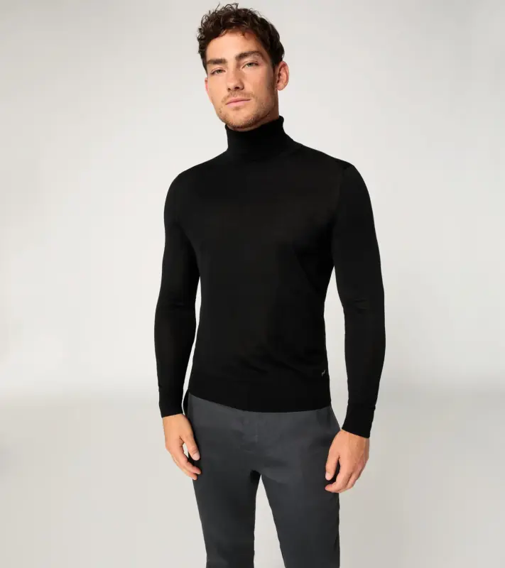PORSCHE DESIGN Turtleneck sweater Svetr rolák černá
