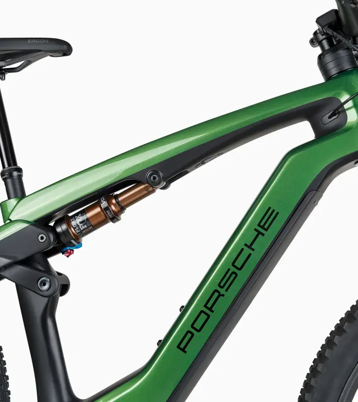 PORSCHE eBike Cross Performance EXC Jízdní horské elektrokolo karbonový rám zelená mamba