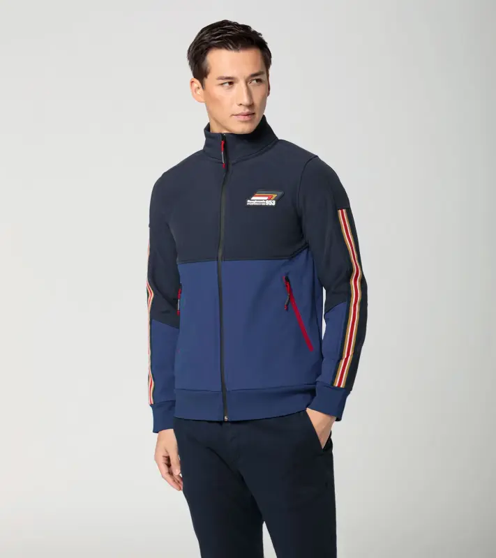 PORSCHE Track jacket Roughroads Bunda sportovní v barvách závodních vozů modrá