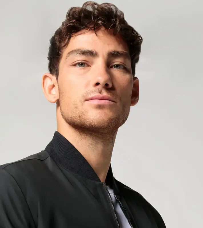 PORSCHE DESIGN Light blouson jacket Bunda pro volný čas na zip černá