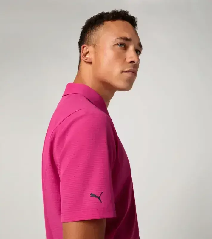 PORSCHE DESIGN Active polo shirt Polokošile tričko s límečkem granátová růže