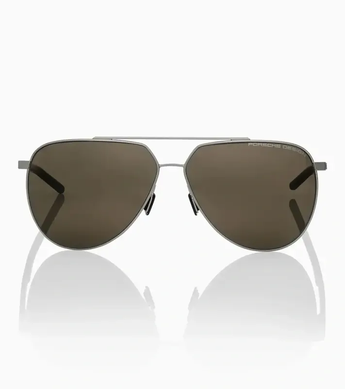 PORSCHE DESIGN Sunglasses P´8968 Sluneční brýle pilotky černošedé s hnědými skly