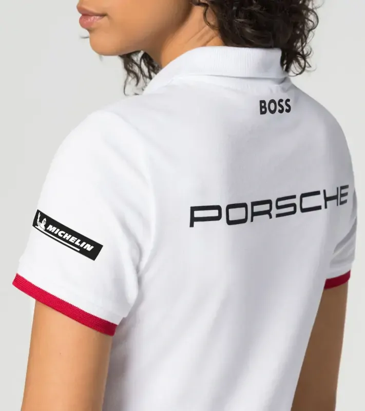 PORSCHE Women's polo shirt Motorsport Polokošile tričko dámské sportovní s logem bílá