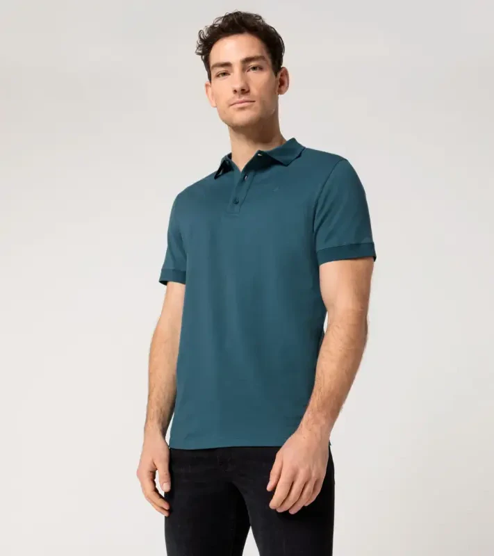 PORSCHE DESIGN P-Icon Polo Polokošile tričko s límečkem petrolejově zelená
