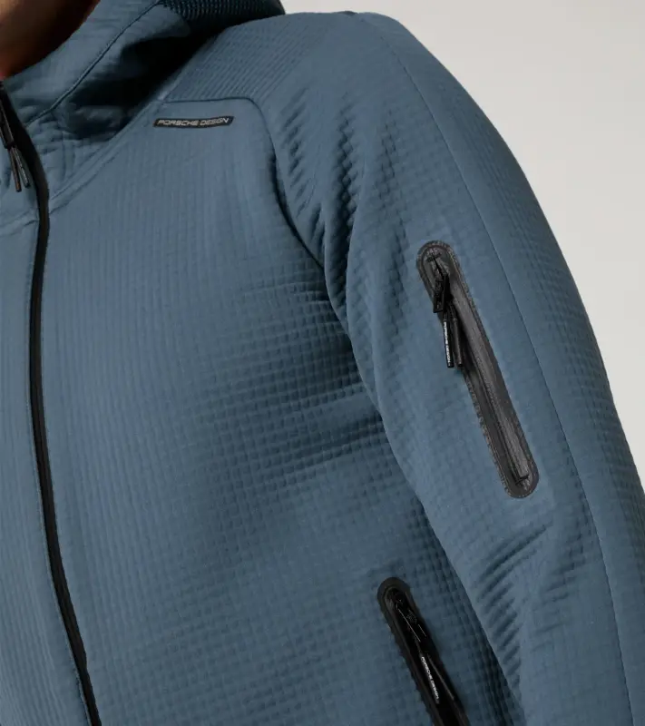 PORSCHE DESIGN Hooded sweat jacket Mikina s kapucí funkční modrošedá