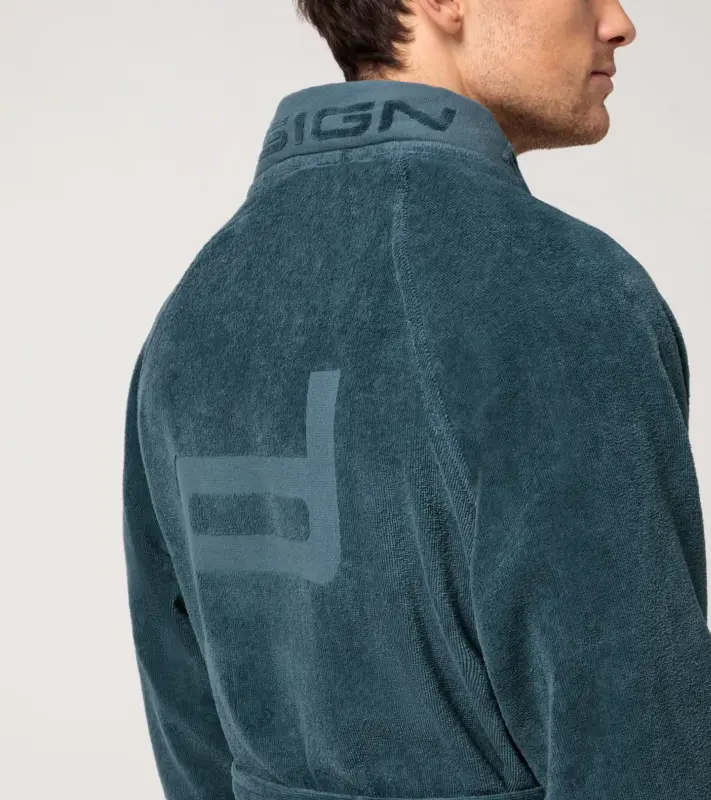 PORSCHE DESIGN Bathrobe Župan petrolejová modrá
