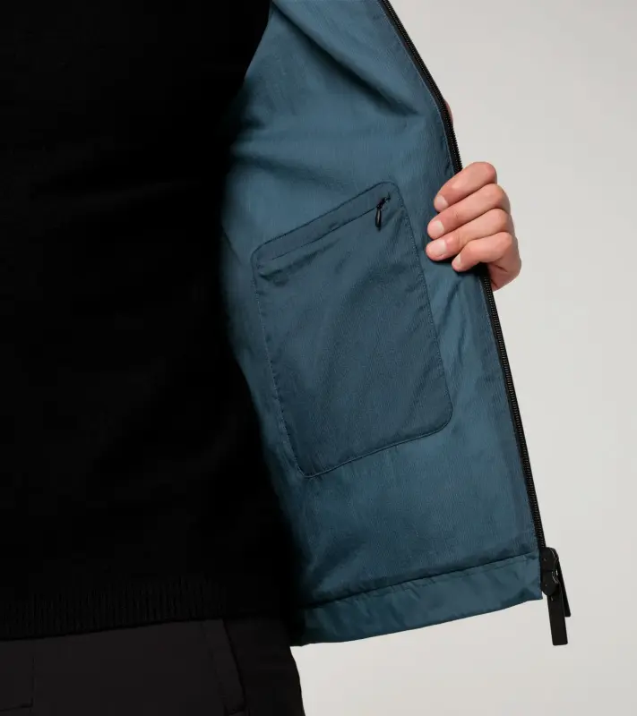PORSCHE DESIGN Windbreaker Větrovka bunda s kapucí modrošedá