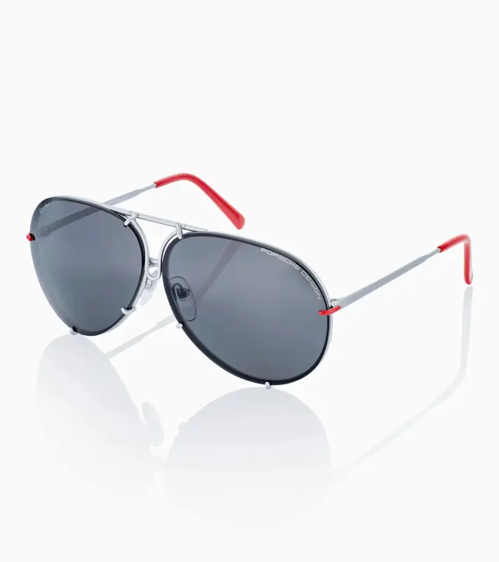 PORSCHE DESIGN Sunglasses P´8478 Turbo No.1 Sluneční brýle s výměnnými skly šedé kárované nebo se skly v tmavší šedé