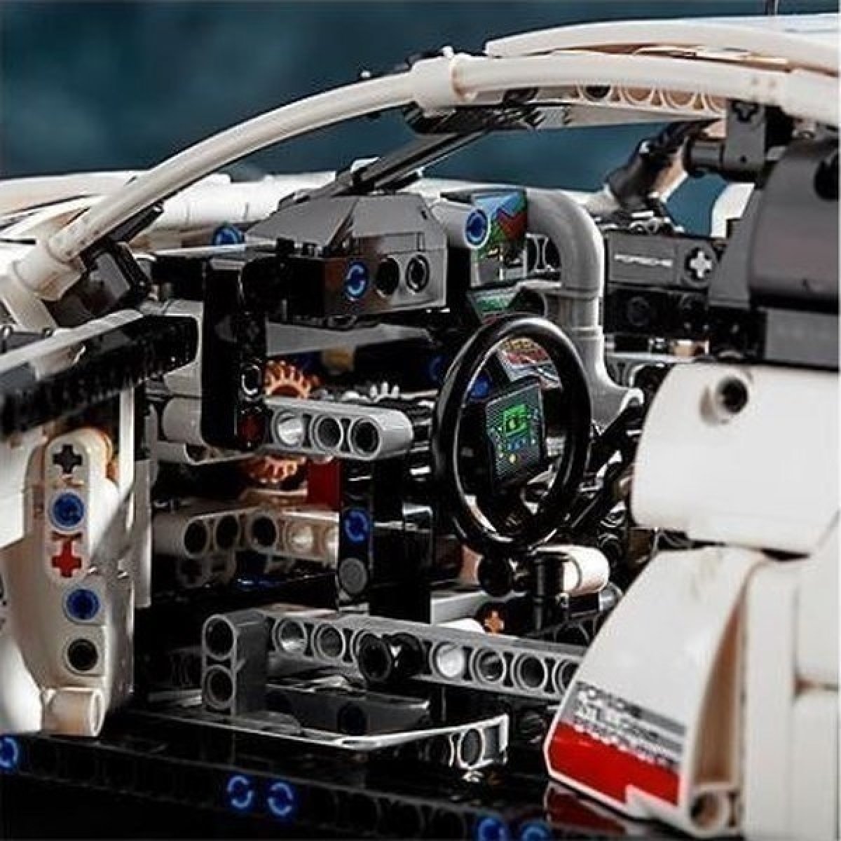PORSCHE LEGO® Technic Porsche 911 RSR Skládací model sportovního vozu 1580 dílků bílá