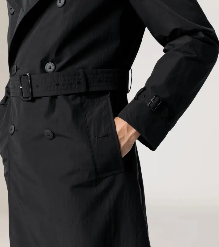 PORSCHE DESIGN Hybrid Trench Coat Trenčkot kabát pro chladnější počasí černá