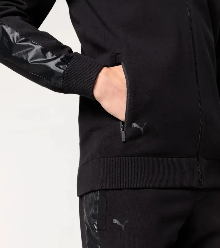 PORSCHE DESIGN Leisure Jacket Bunda volnočasová sportovní na zip s kapucí černá