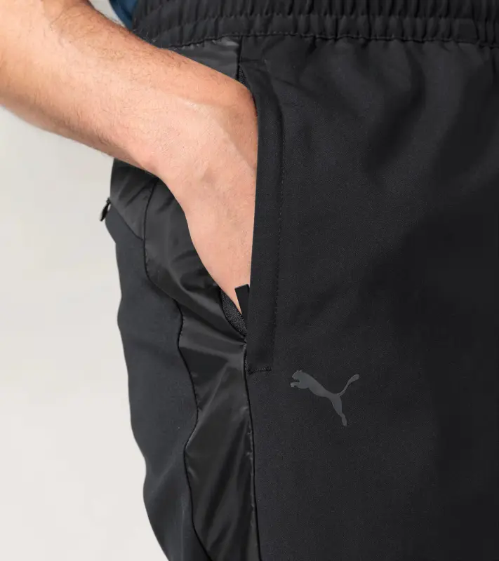 PORSCHE DESIGN Woven Tech Trousers Kalhoty tkané volnočasové sportovní černá