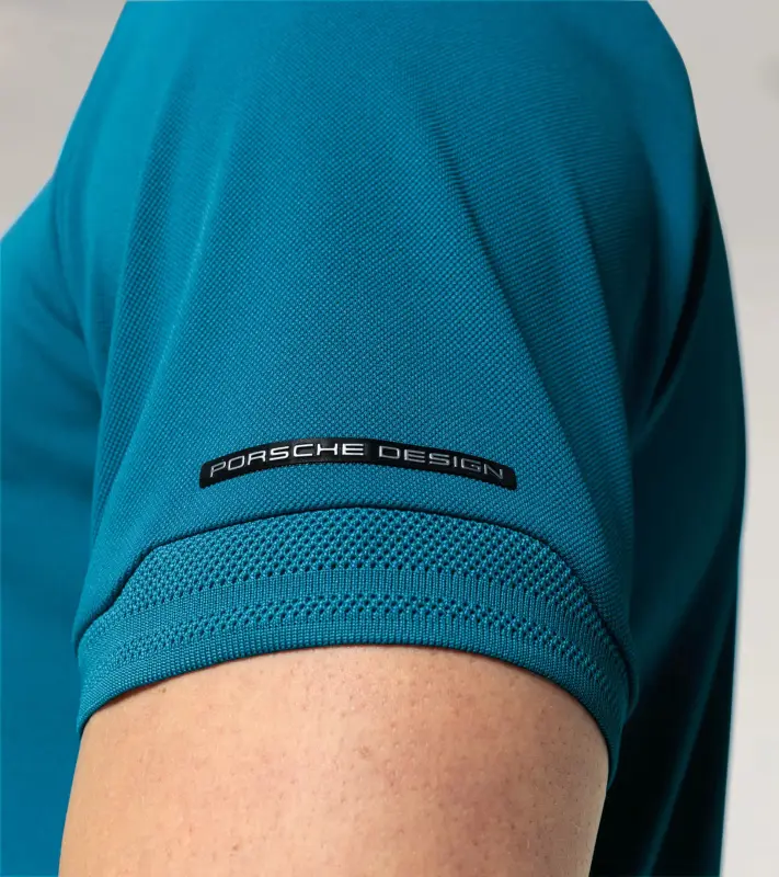 PORSCHE DESIGN Men's Polo Shirt Polokošile tričko s límečkem a knoflíčky modrá