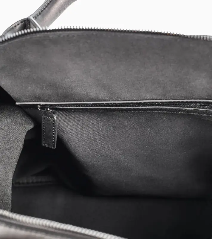 PORSCHE Heritage Weekender Bag 992 50Y Turbo Limited Edition Taška na cestování v ikonickém kostkovaném vzoru šedých odstínů