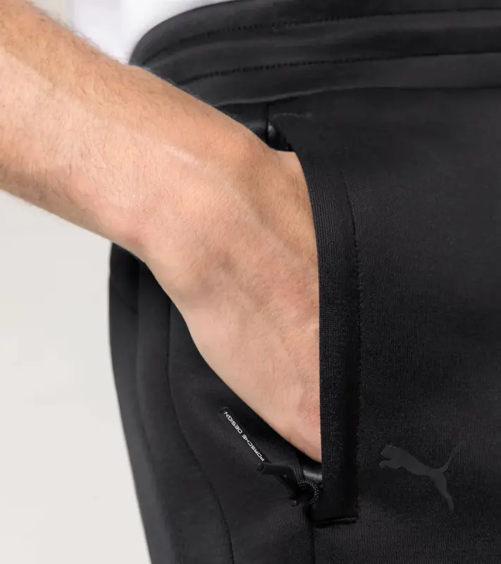 PORSCHE DESIGN Sweat shorts Krátké kalhoty šortky volnočasové s elastickým pasem černá