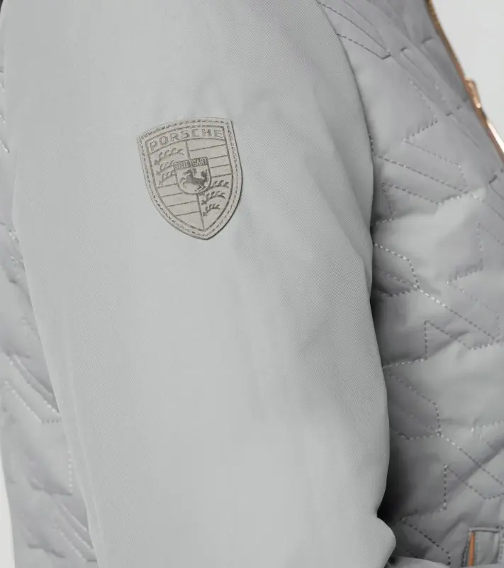 PORSCHE Women's reversible jacket Heritage Bunda dámská odlehčená prošívaná oboustranná krémově bílá a světle hnědá