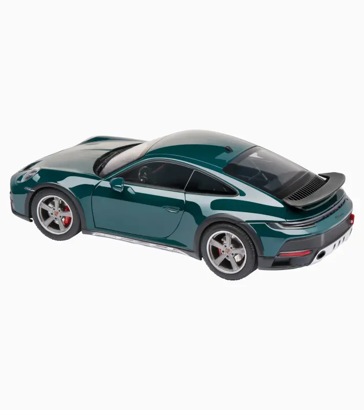 PORSCHE 911 Dakar (992) Model 1:18 otvíratelný petrolejová zelená metalíza