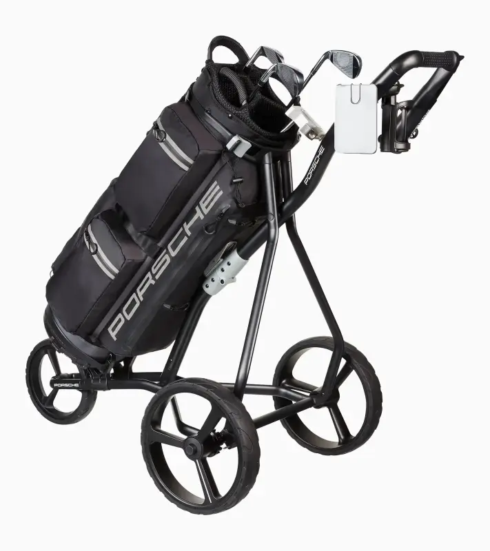 PORSCHE Golf Trolley Sport Golfový vozík skládací odlehčený s logem černá