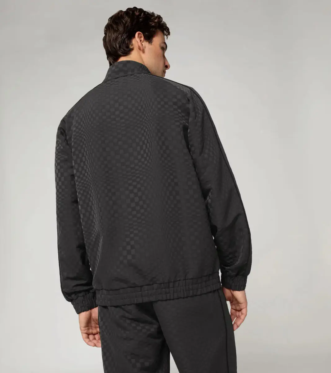 PORSCHE Jacquard tracksuit top 911 Spirit 70 žakárová mikina černá