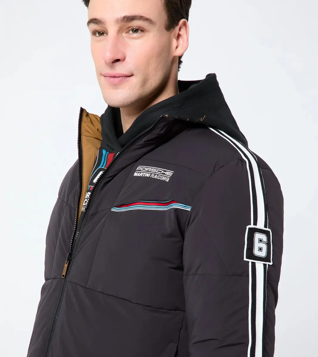 PORSCHE Reversible jacket MARTINI RACING® oboustranná bunda černá/hnědá