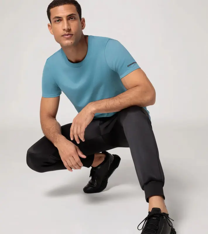PORSCHE DESIGN Men´s T-Shirt Tričko pánské bavlněné světle modrá