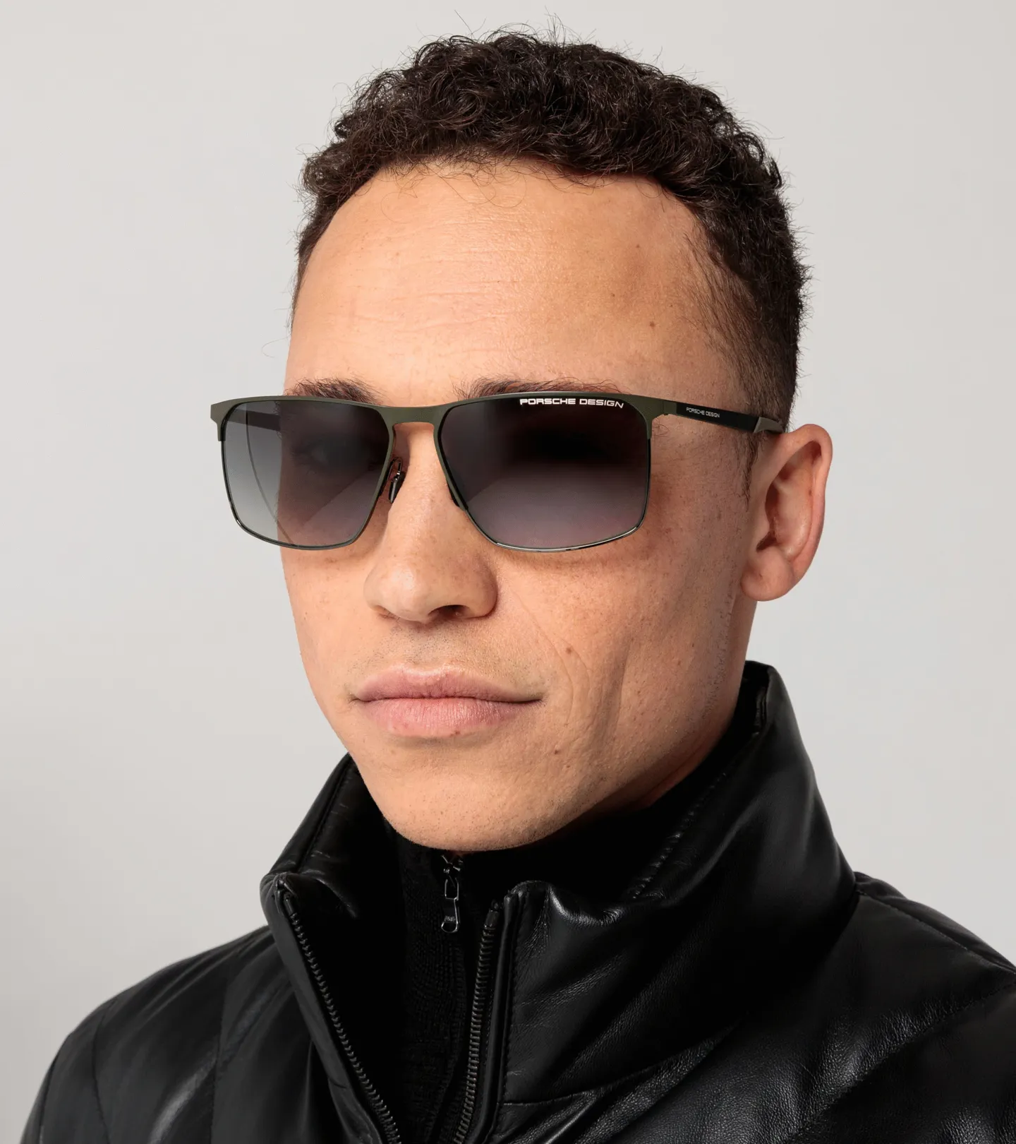PORSCHE DESIGN Sunglasses P´8964 Sluneční brýle z uhlíkových vláken zelenošedé polarizovaná šedomodrá skla v gradientu