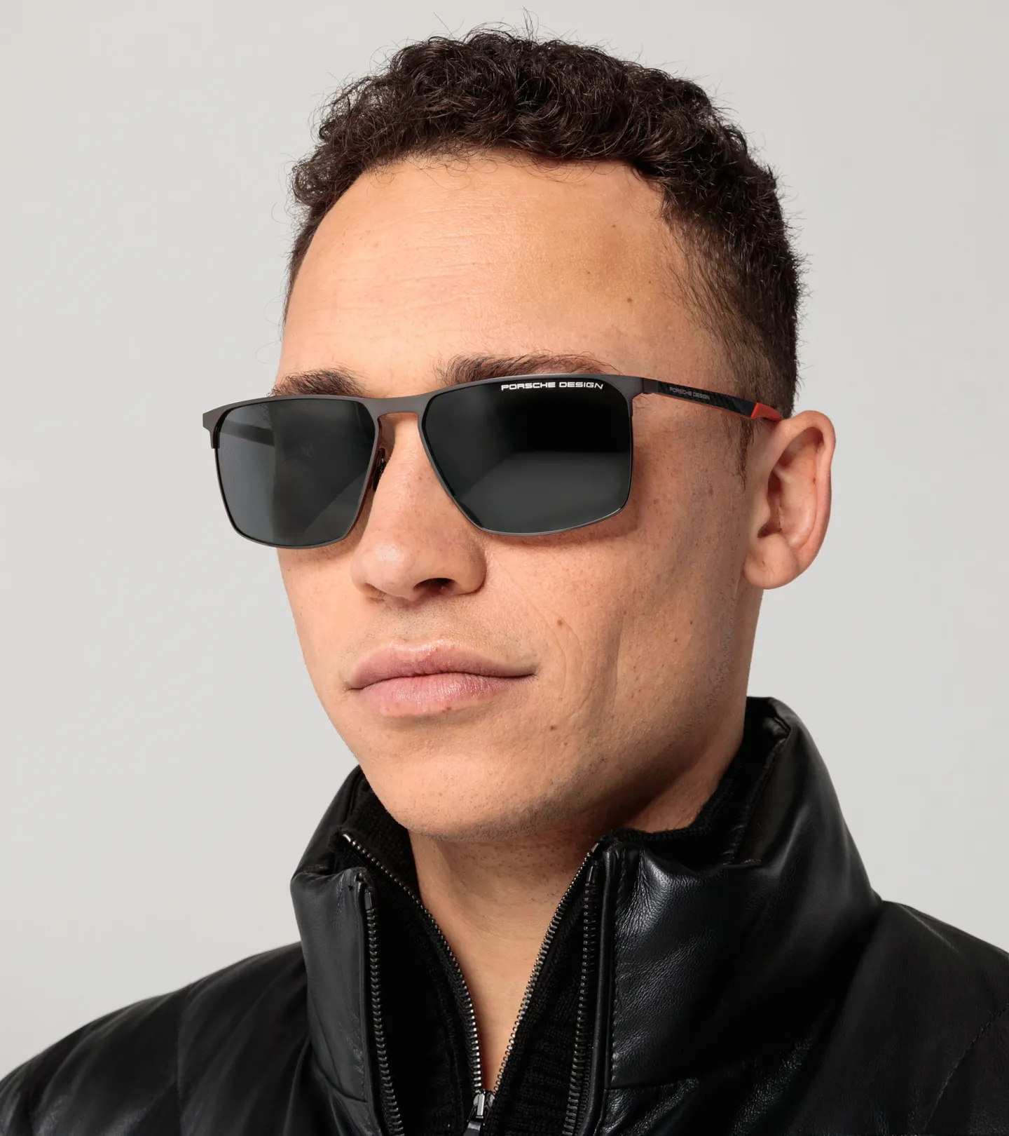 PORSCHE DESIGN Sunglasses P´8964 Sluneční brýle z uhlíkových vláken šedočervené polarizovaná šedá skla v gradientu