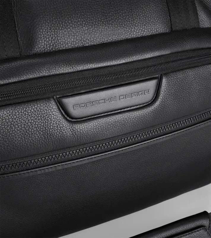 PORSCHE DESIGN Roadster Leather Weekender Zavazadlo taška velká cestovní s vnitřním organizérem a kapsami na zip černá